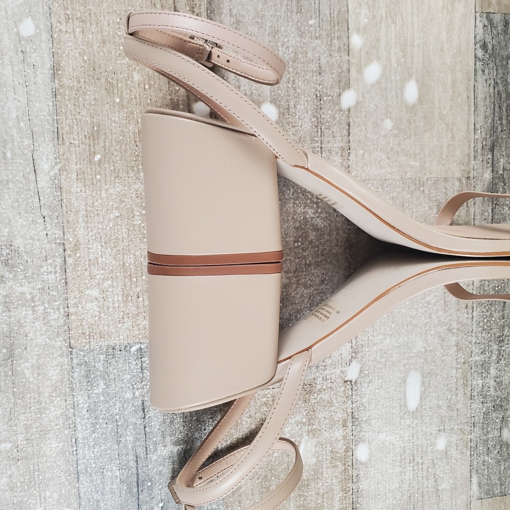 Steve Madden Audrina Womens Sandals Sz 10 M Natural Leather Adjustable Strap - Picture 6 of 12